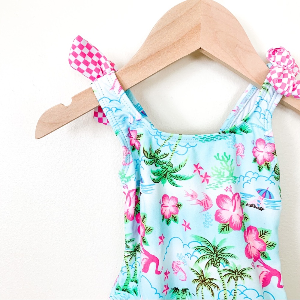 Sand n Sun | Baby Girl One Piece Swimsuit 12 Month - Picture 3 of 4